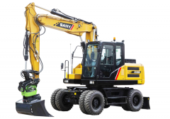 SY155W(T4f) Small Wheel Hydraulic Excavator