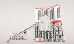 HZS120F8 F Series 120m³/h Concrete Batching Plant